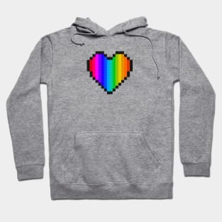 Pixel Pride Heart Hoodie